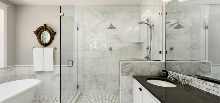 bathroom shower door installation in Pleasant Hill